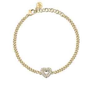 Morellato Jedinečný pozlacený náramek se srdíčkem Incontri SAUQ17