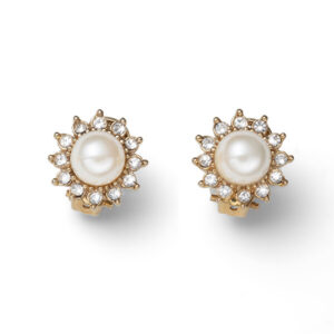 Oliver Weber Půvabné pozlacené náušnice s perličkou Rush 23021G