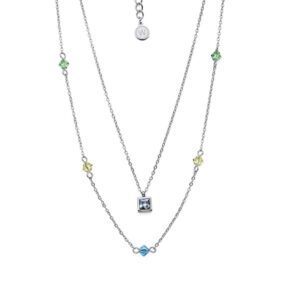 Oliver Weber Půvabný dvojitý náhrdelník z oceli Really 12258