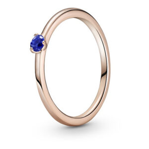 Pandora Půvabný bronzový prsten s krystalem Rose 189259C04 54 mm