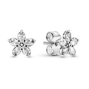 Pandora Třpytivé náušnice ze stříbra Sparkling Snowflakes 299239C01