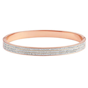 Silvego Ocelový pozlacený náramek Andra s Brilliance Zirconia KMM152877