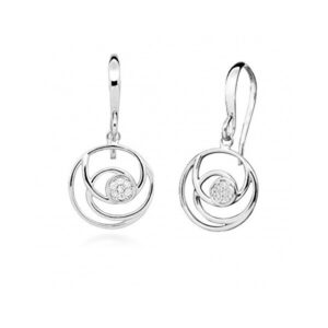 Silver Cat Módní kruhové náušnice se zirkony SC452