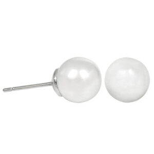 Troli Náušnice Pearl White - 8 mm