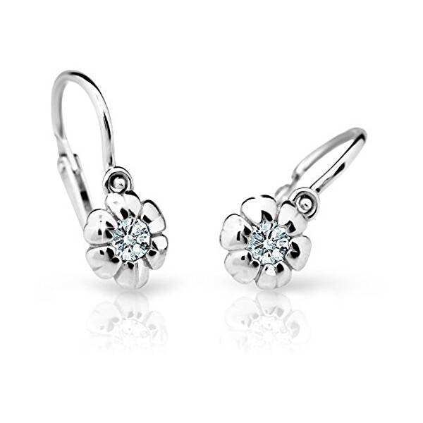 Cutie Jewellery Dětské náušnice z bílého zlata C2151-10-X-2 růžová